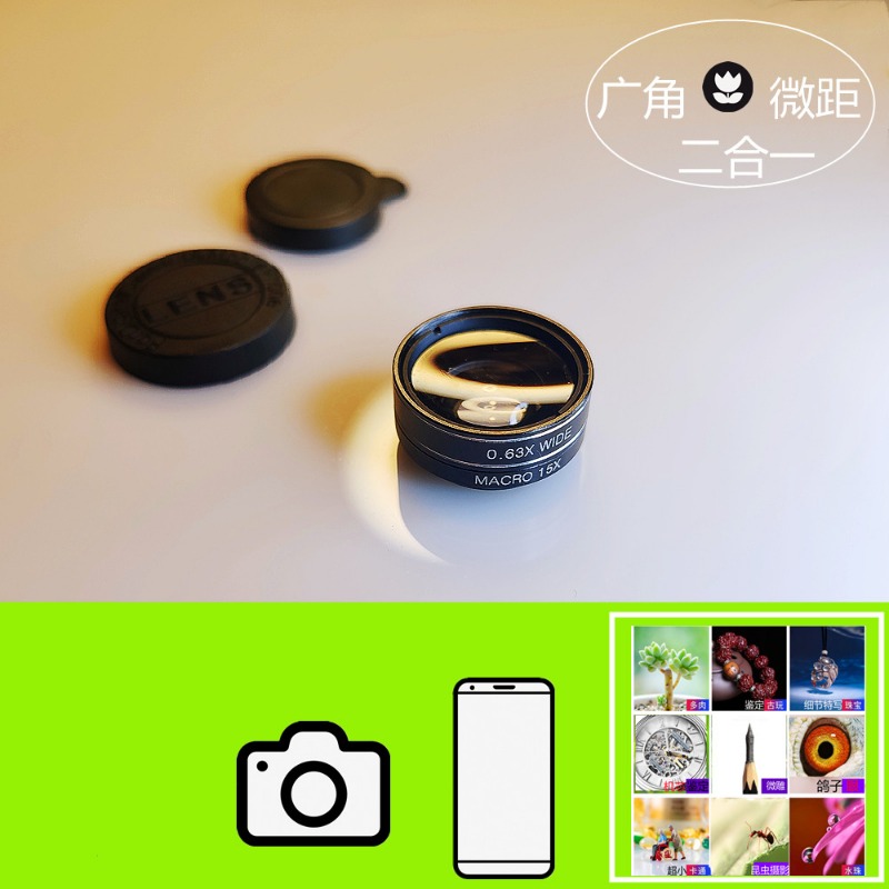 Optical Macro Wide Angle Phone - Photography Close Up ulasan dan harga