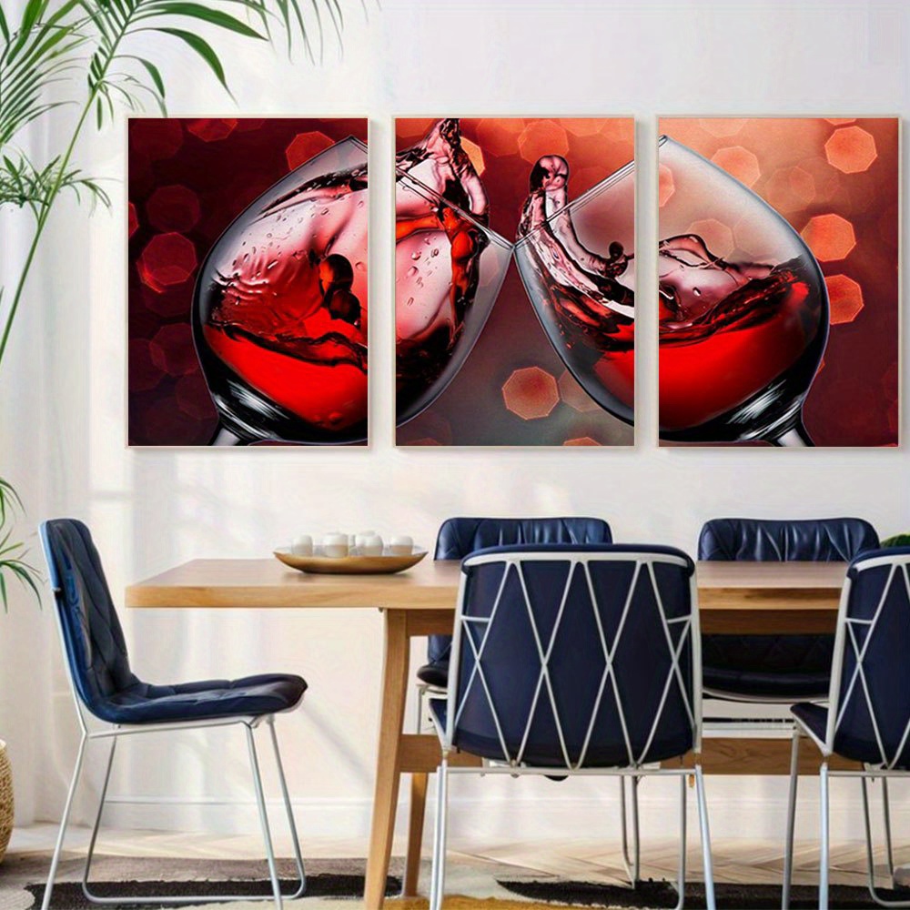 Set of 3 Unframed Canvas Print - Photography Close Up ulasan dan harga