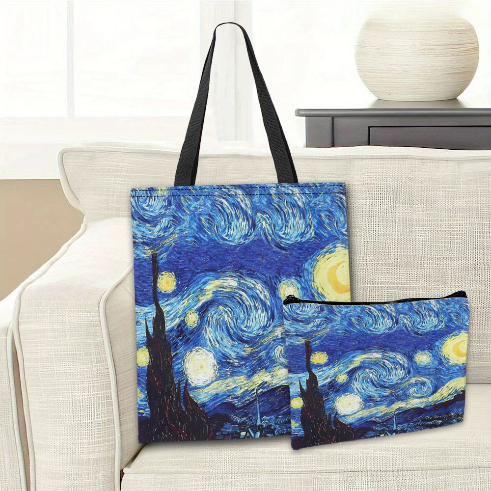 Van Gogh Series Tote Bag Cosme - Photography Hobby ulasan dan harga