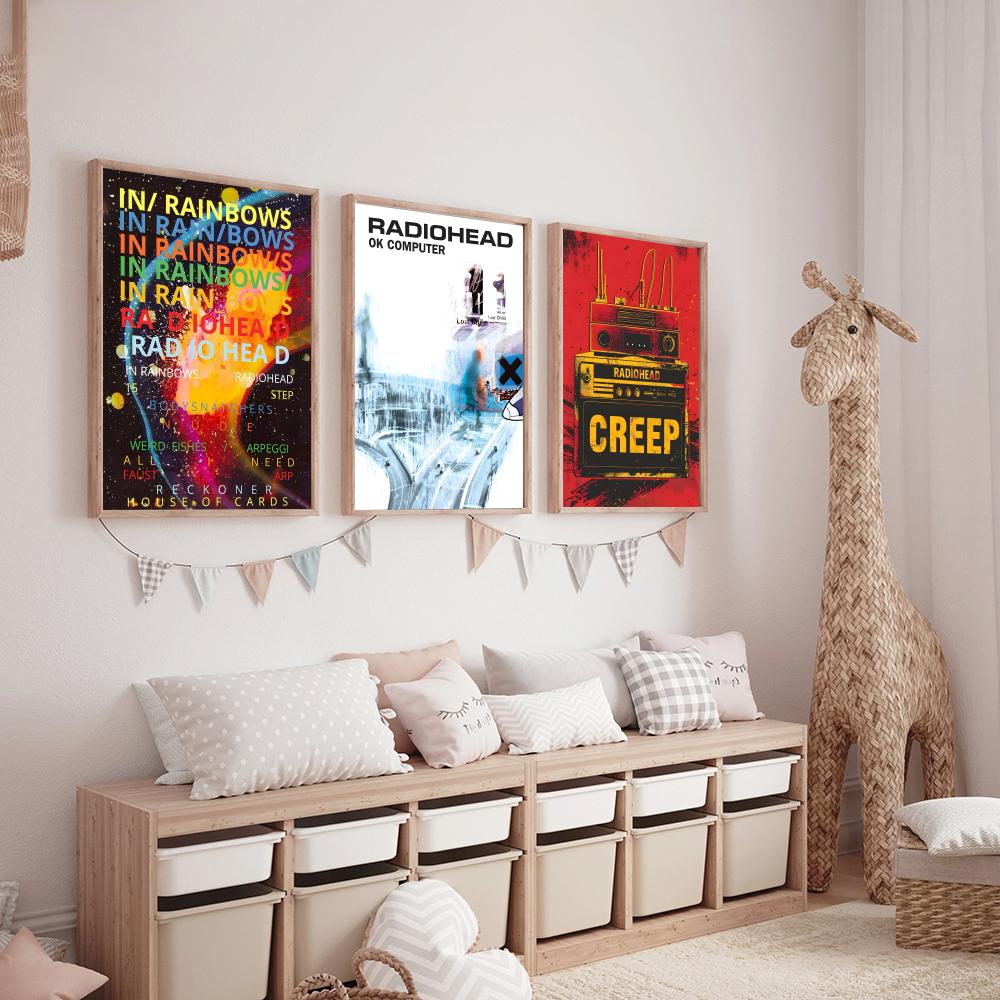 R-Radiohead Band Rainbow Paint - Photography Hobby ulasan dan harga