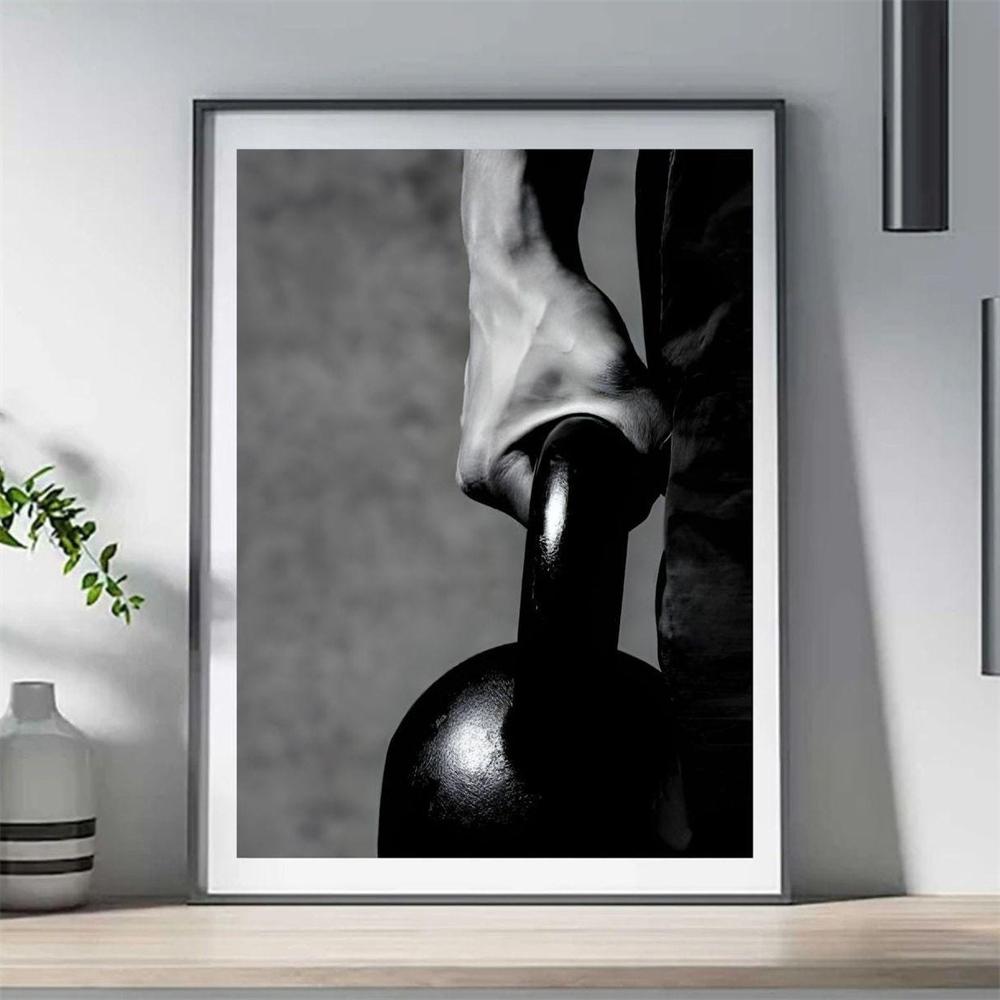 Black and White Boxing Poster  - Photography Training ulasan dan harga