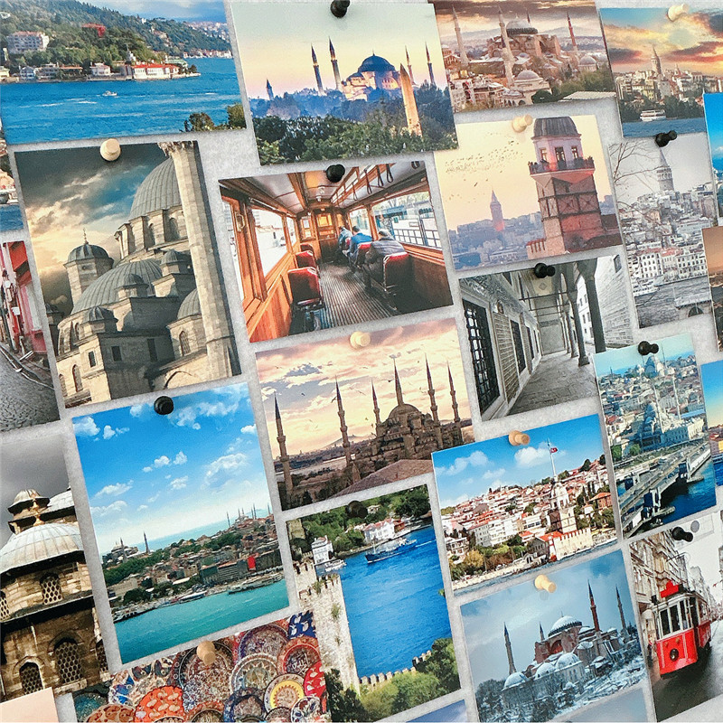 30Pcs 10x14cm Travel Landscape - Photography Background ulasan dan harga