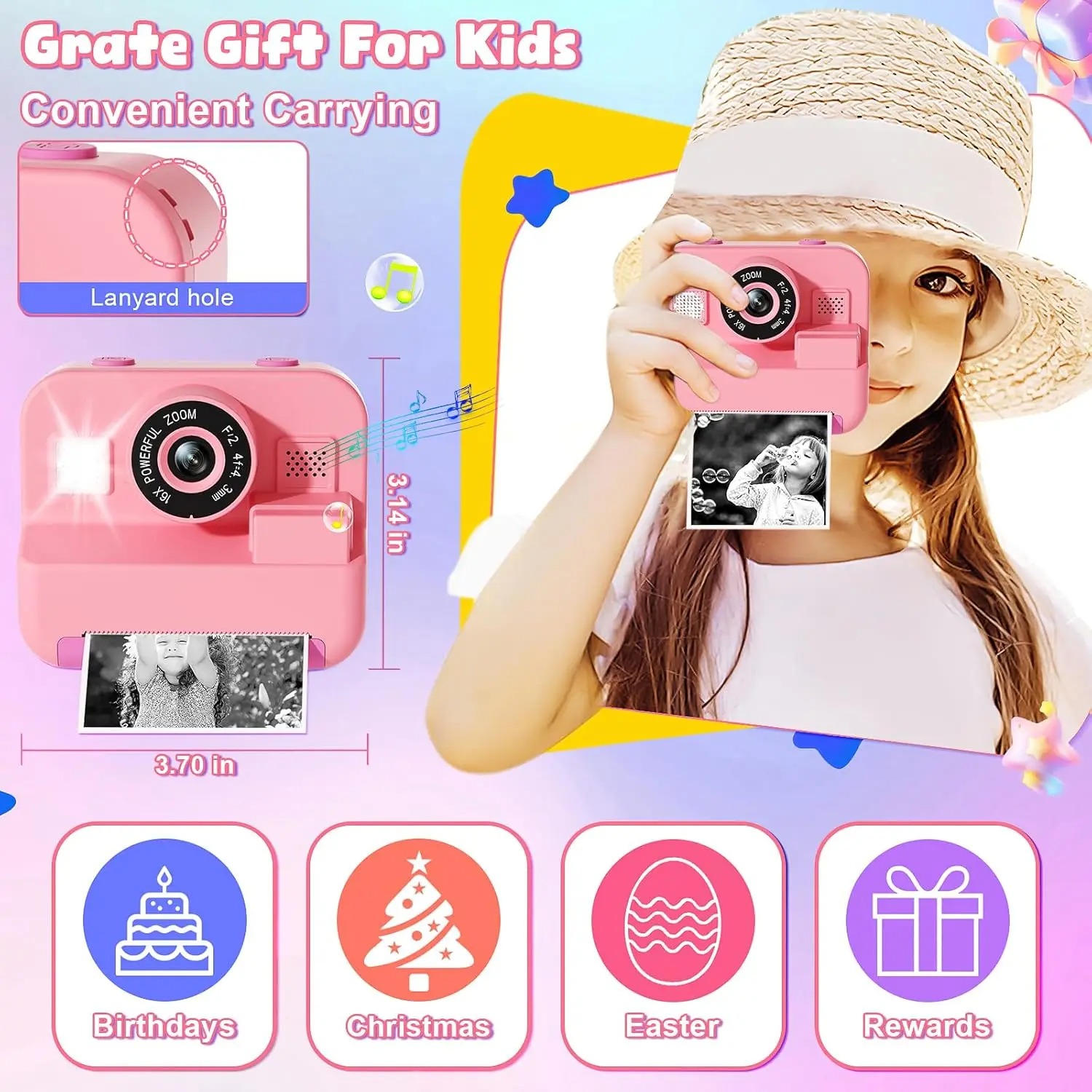 newInstant Print Camera With 3 - Photography Close Up ulasan dan harga