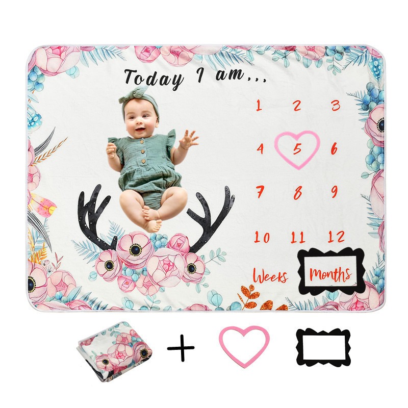 Digital Printed Flannel Milest - Photography Background ulasan dan harga